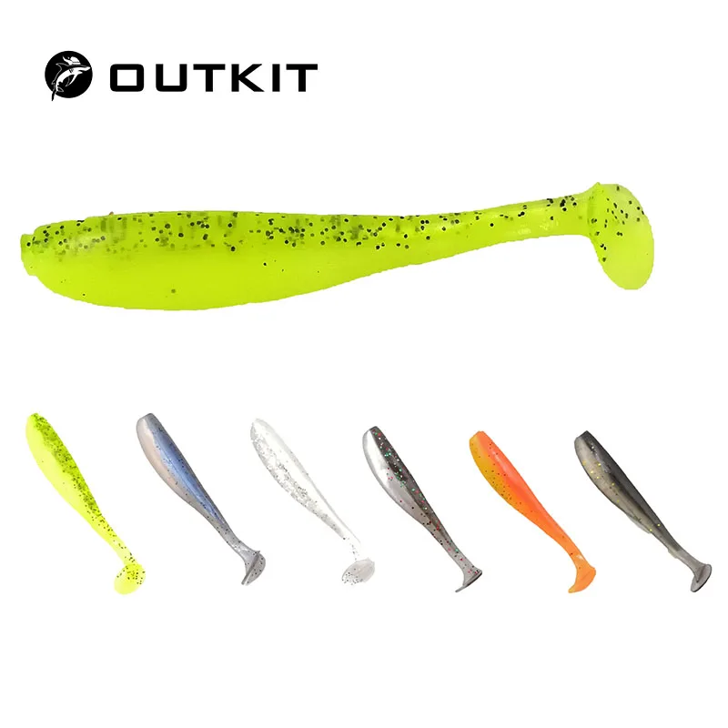 OUTKIT 12 шт./лот 6 5 см/1 9 г рыболовные приманки наживки легко Swimbait Мягкая силиконовая