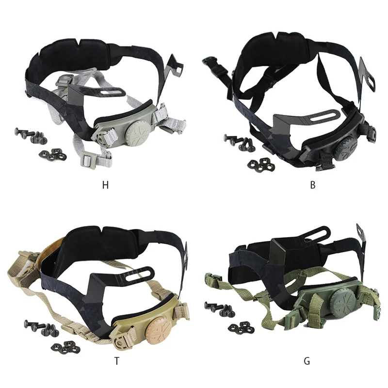 

outdoor Adjustable Helmet Belt Tactical Helmet Accessories Paintball Suspension General Fast for Airsoft Hunting Climbing Helmet