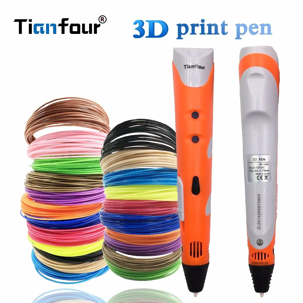 Tianfour 2018 Волшебная 3d Ручка для рисования принтера 60 м/120 м нить печать детей