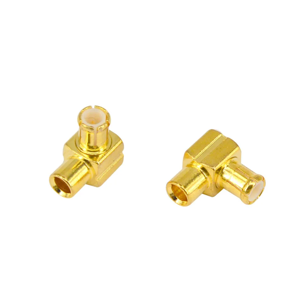 100 Pieces RF Coaxial Right Angle MCX MALE plug connector Soldering for RG405 cable goldplated Adapter |