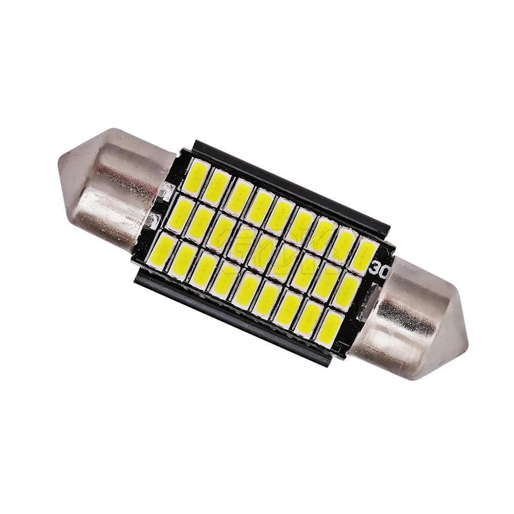 10 x гирлянда 36 мм Светодиодная купольная C5W led 3014 27SMD светильник лампа Canbus