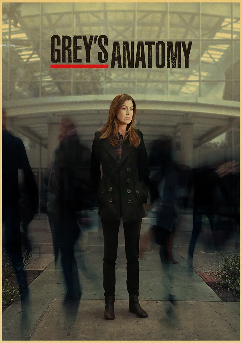 A054 Greys Anatomy ТВ-шоу замечательный ретро постер винтажный Декор для спальни Наклейка на стену - Цвет: A054