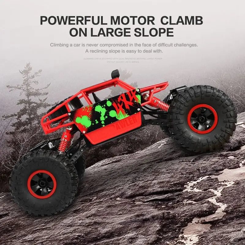 1:18 4WD руль большой RC автомобили 2,4G высокая скорость внедорожников альпинистский автомобиль зеленый