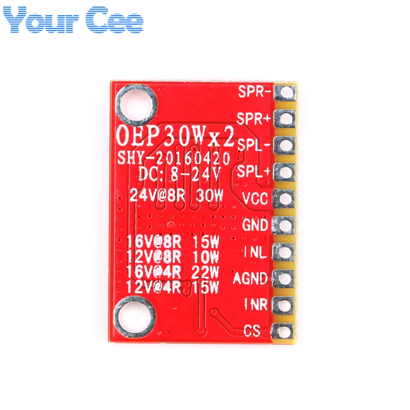 Двухканальный цифровой усилитель OEP30W * 2 плата модуля Diy комплект усилителя 30Wx2 D