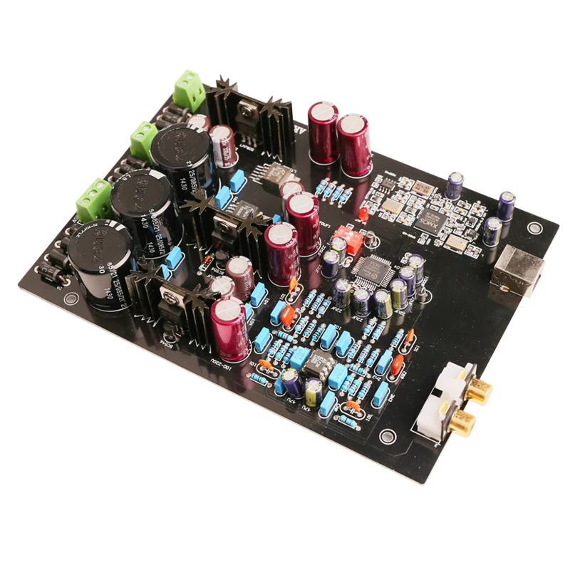 K. GUSS Собранный XMOS U8 + AK4495SEQ AD827 LT1963 USB DAC декодер плата Поддержка 32 бит 768K LT1963-3.3 аудио