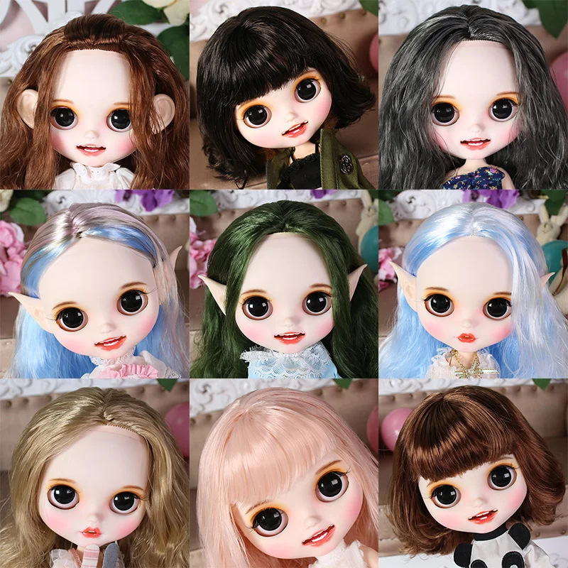 Ледяной DBS Blyth кукольные ручная роспись матовая лицевая сторона белая кожа костюм