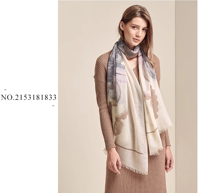 [BAOSHIDI]Winter cashmere Scarf women,lady elegant pashmina shawl, fashion tassel edge warm soft long scarf bandana