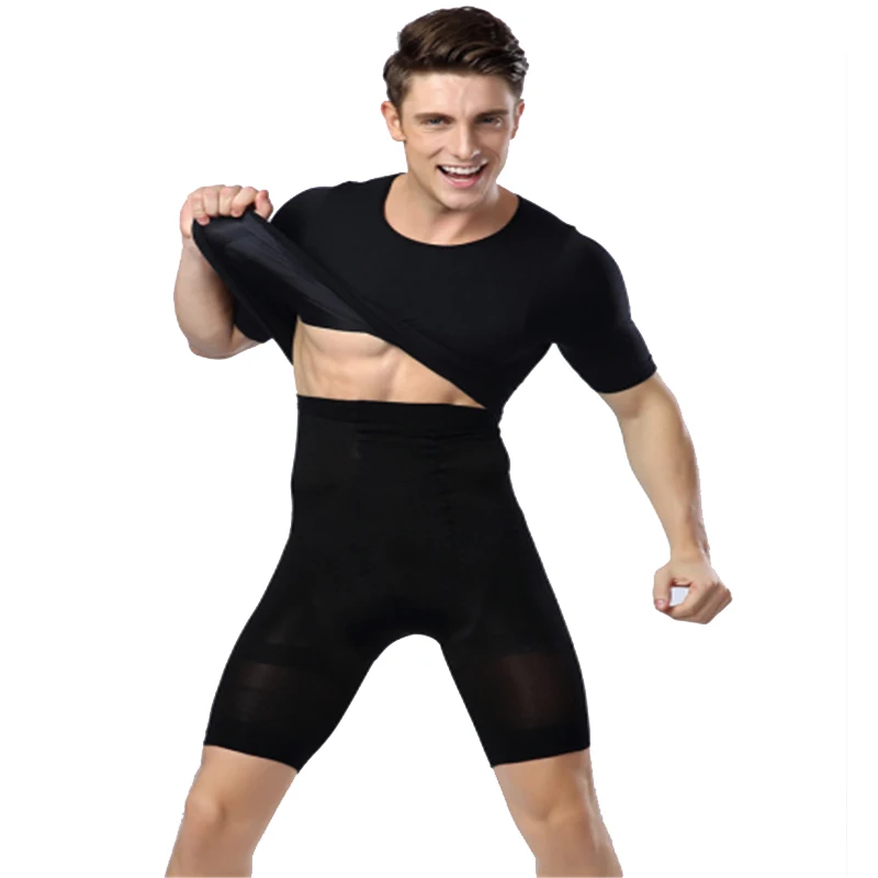 Men Butt Lifter Pants Compression Belly Trainer Control Bodybuilding Underwear Slimming Tummy Trimmer High Waist Shapers Shorts