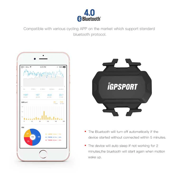 I gps порт велосипедный компьютер IGS618E gps ANT+ Bluetooth беспроводной водонепроницаемый Спидометр цифровой секундомер велосипедные аксессуары