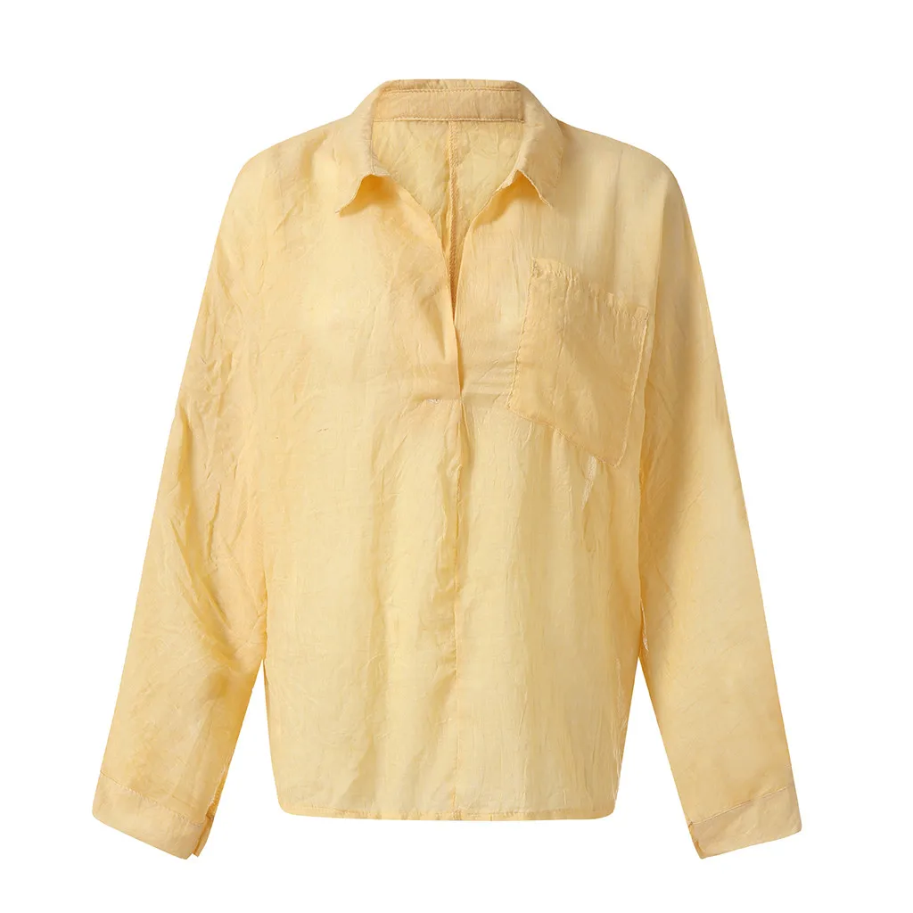 SAGACE модная футболка женская богемная летняя Однотонная рубашка с v образным