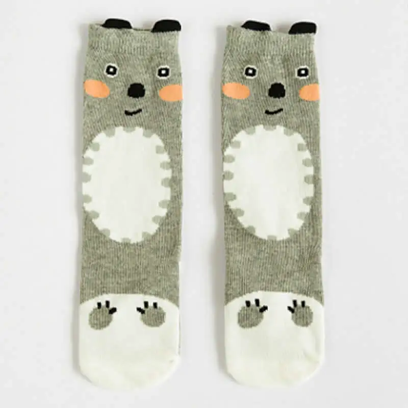 Гетры до колен для малышей гетры с мультяшным медведем маленьких мальчиков и