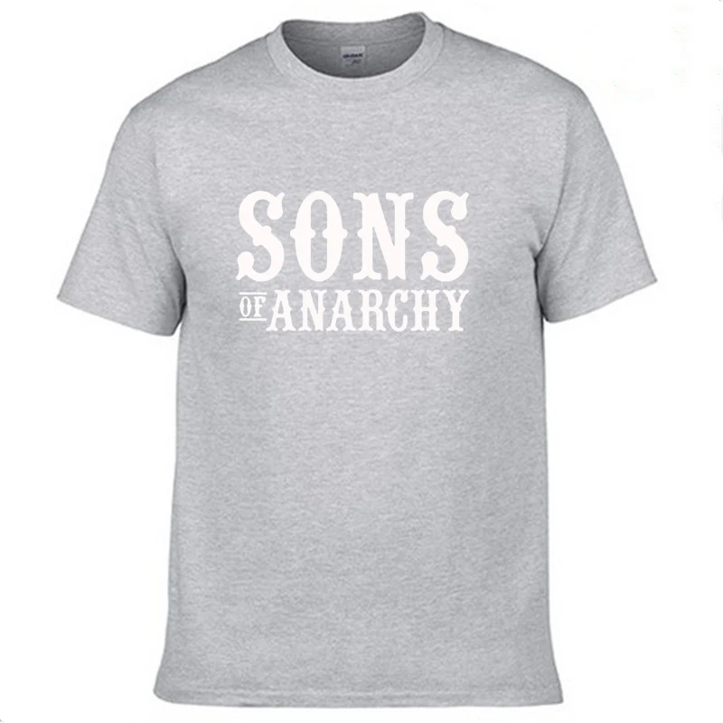SOA Sons of anarchi/детская модная футболка с принтом «SAMCRO» для мужчин; модная повседневная Хлопковая мужская футболка в стиле Харадзюку с короткими рукавами