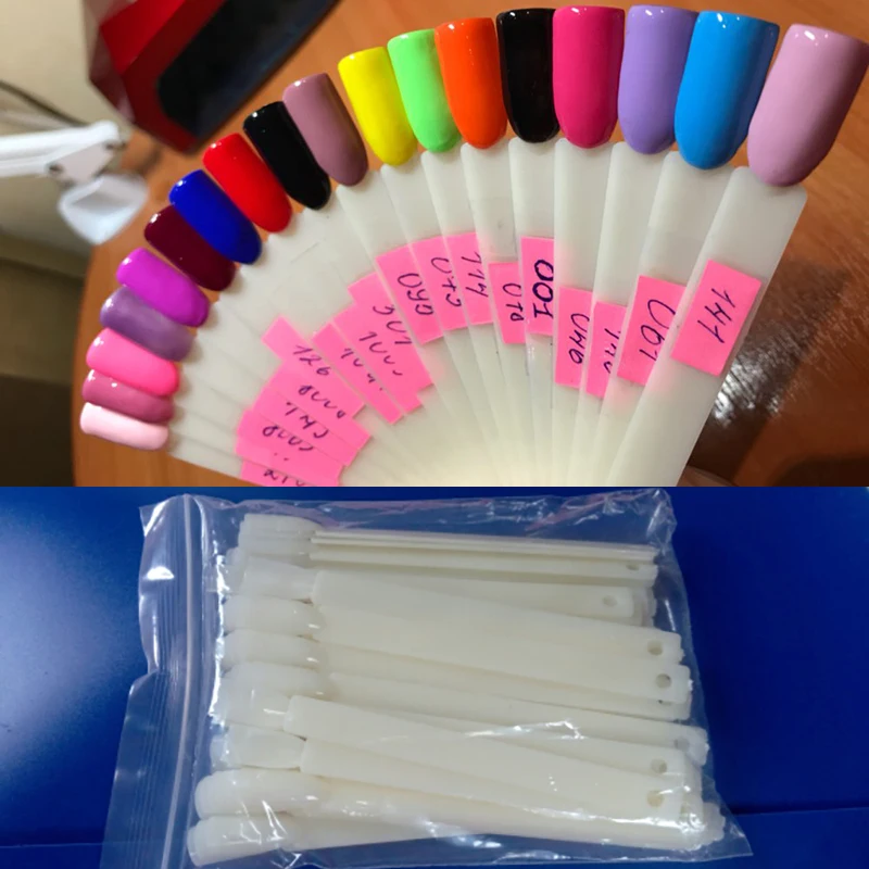 50 штук прозрачных ложных ногтей в естественном французском стиле акриловый УФ-гель в виде веера искусственные ногтевые накладки для наращивания с черным гель-лаком.