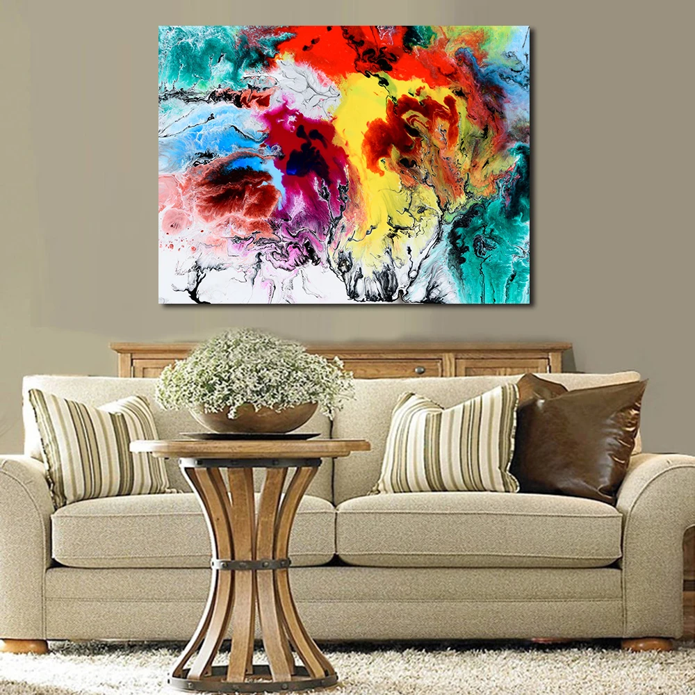 JQHYART абстрактная живопись маслом настенные картины для гостиной домашний декор