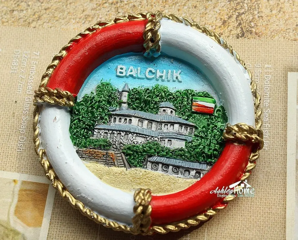 BALCHIK Болгария туристический сувенир забавное спасательное кольцо в форме 3D