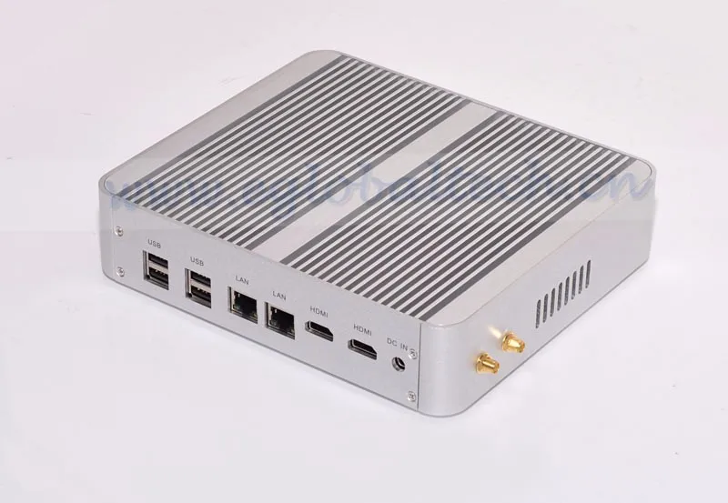 Windows 10/Linux Intel Core i7 5500u неттоп без вентилятора супер мини ITX PC HTPC Barebone без оперативной памяти графика HD 5500 2* HDMI 2* LAN