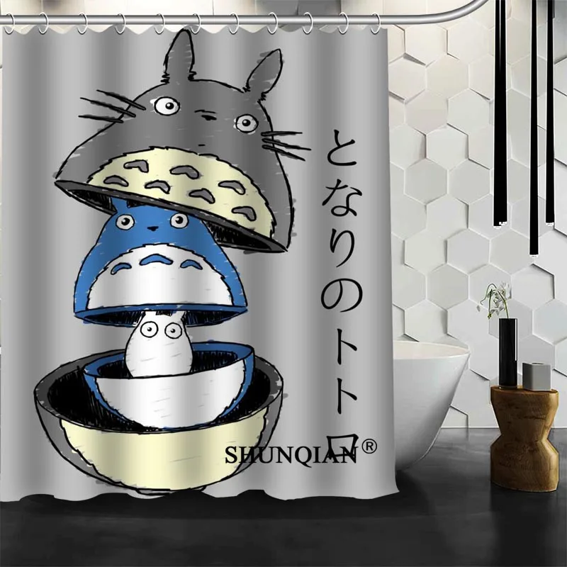 Лучшая Красивая занавеска для душа My Neighbor Totoro ванной водонепроницаемая из ткани