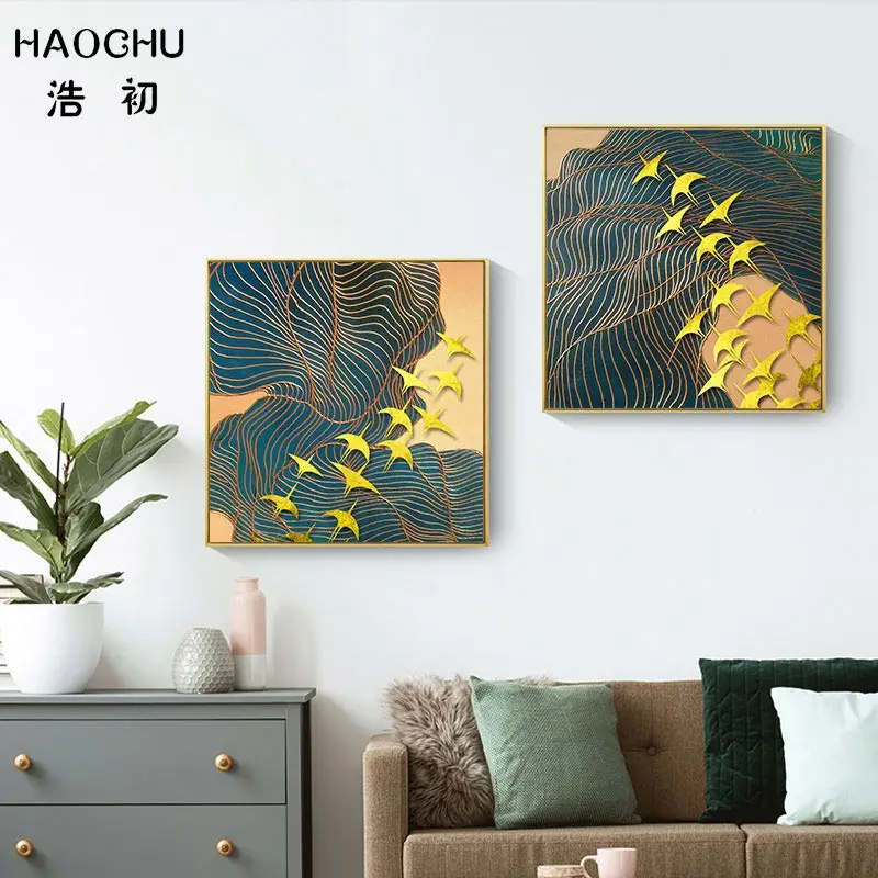 HAOCHU новые китайские летающие птицы Xiangyun декоративные картины художественный