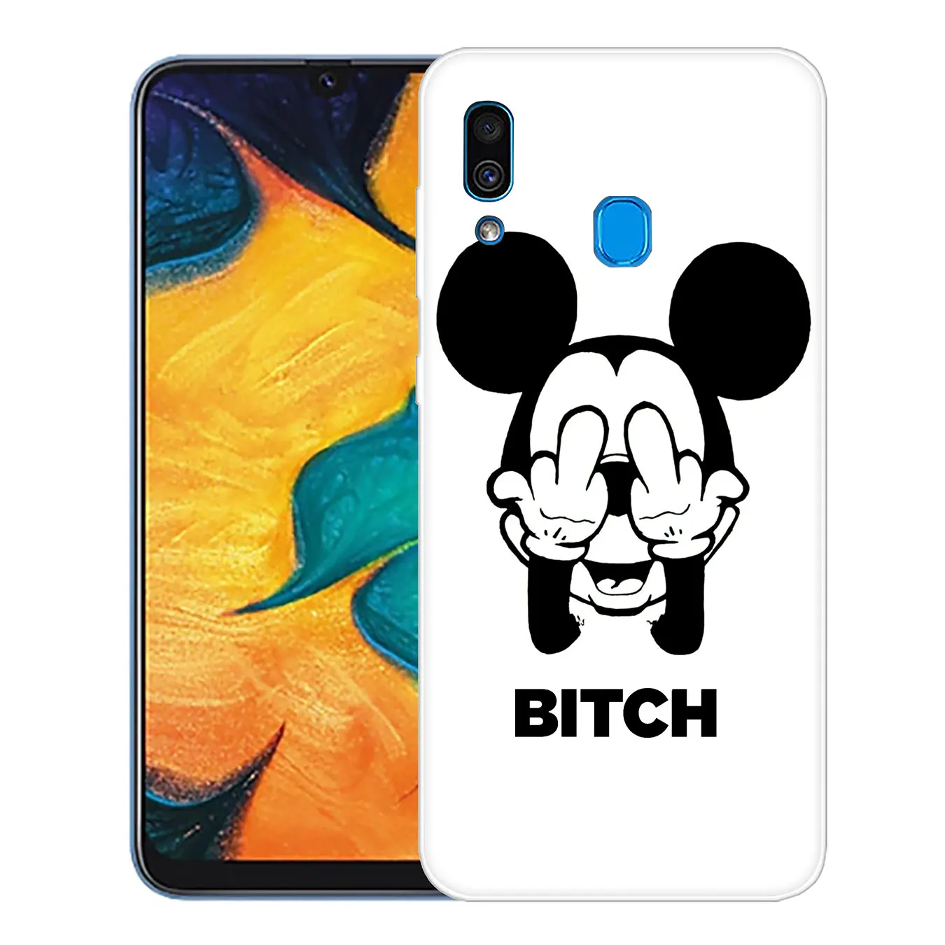 Жесткий чехол для телефона Lavaza Bitch Don't touch my phone Samsung Galaxy A70 A60 A50 A40 A30 A20 A10 M10 M20 M30 M40