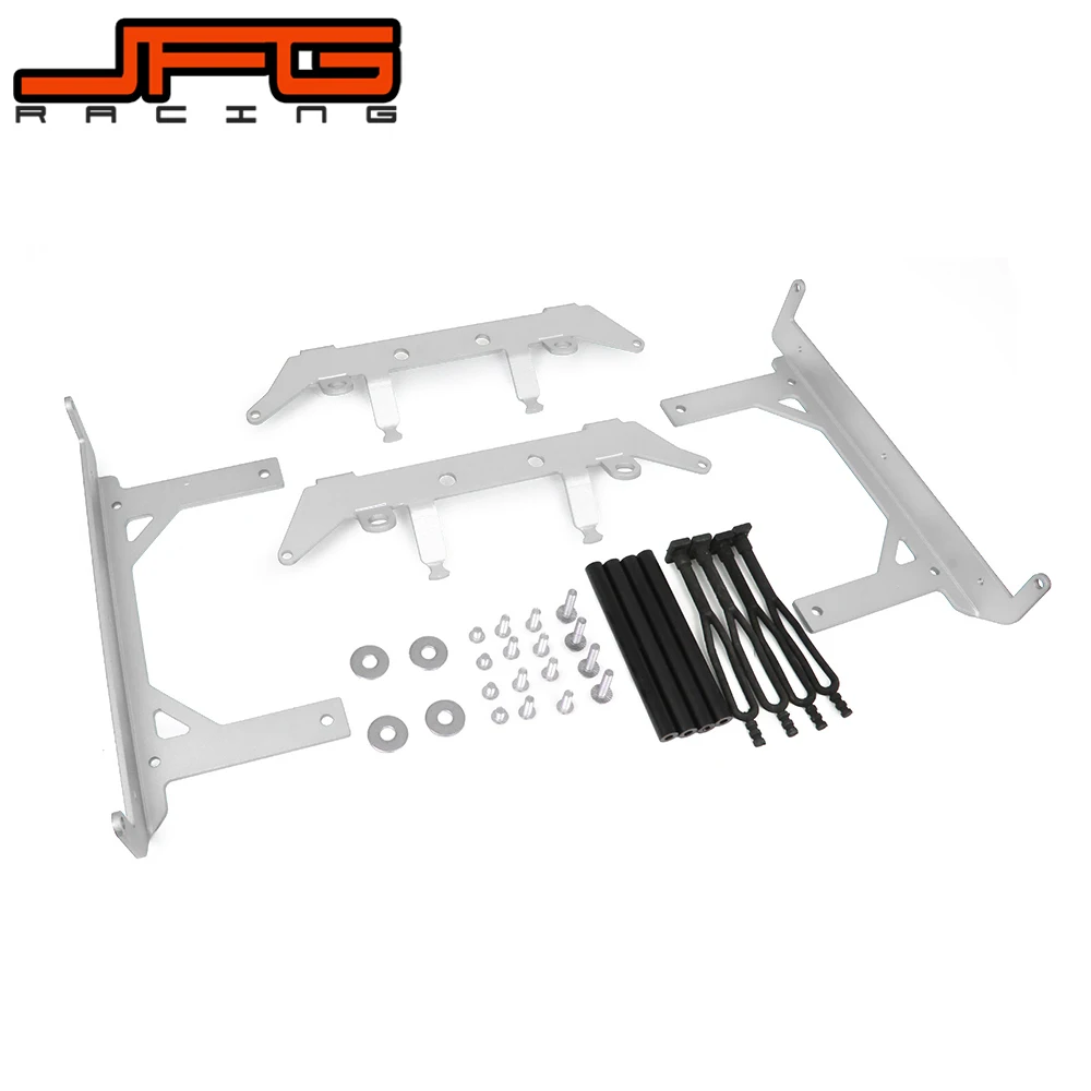 silver Мотоцикл решетка радиатора Обложка Кронштейн для KTM EXC excf XC XCF XCW xcfw MX эту SX SXF SXS SMR 125-500 ENDURO шесть дней - Цвет: silver