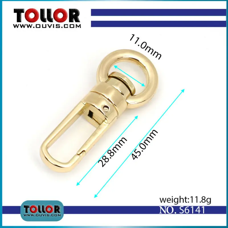 

High Quality Swivel Dog Buckle Handbag hardware Metal Clasp For bag Trigger Snap Hook Buckle Luggage DIY Accessories