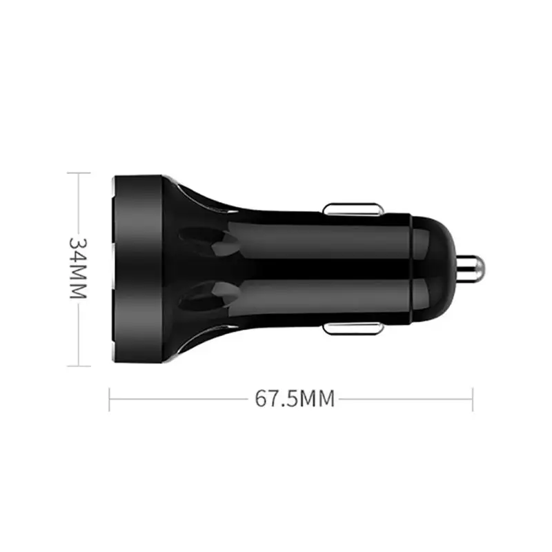 Onever Dual USB Автомобильное зарядное устройство для телефона Интеллектуальный