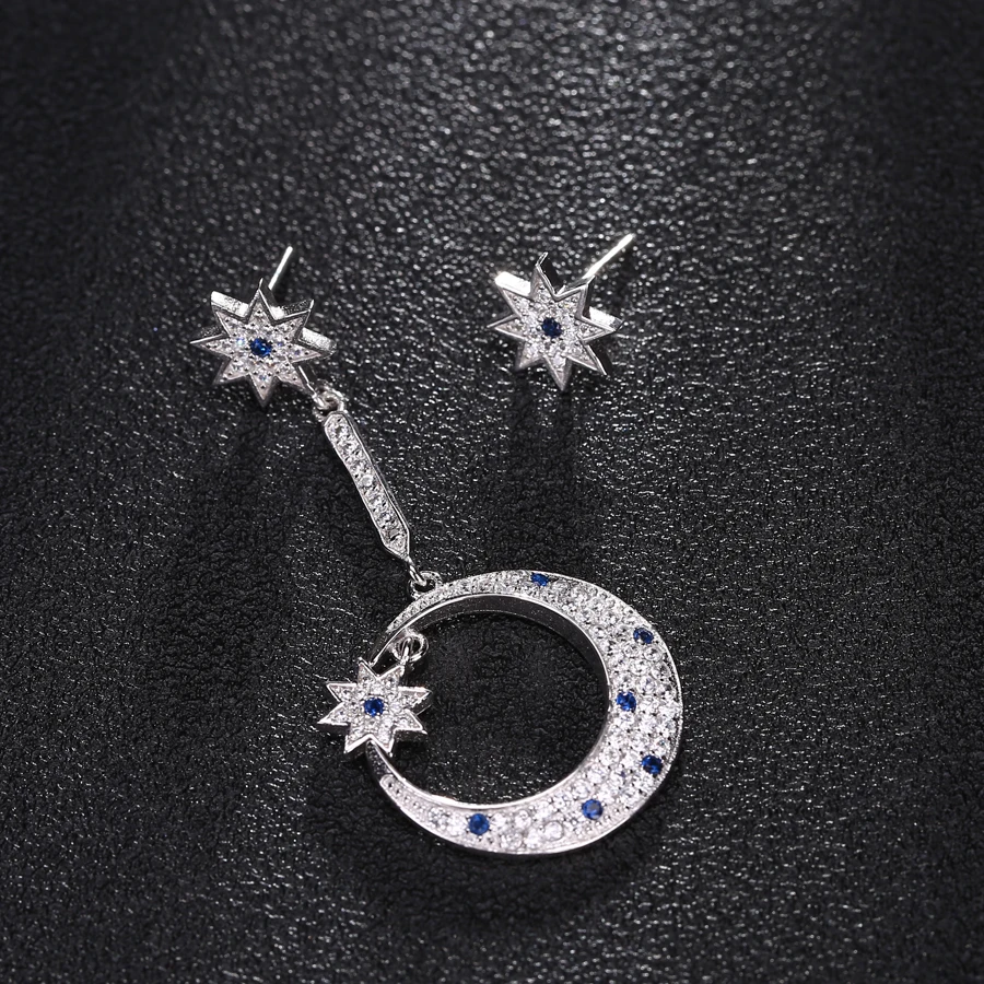 Женские серьги EFOX модные длинные серьги-пусеты с австрийскими кристаллами |