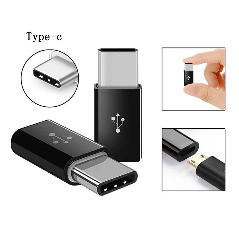 Адаптер Micro USB-Type C адаптер для samsung Galaxy A90 A80 A70 A60 A50 A40 A30 A20 конвертер адаптер