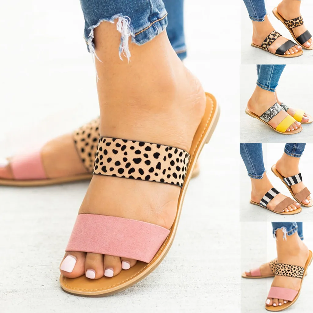 Пляжная Летняя обувь 2019 новинка Женская Повседневная монохромная винтажная