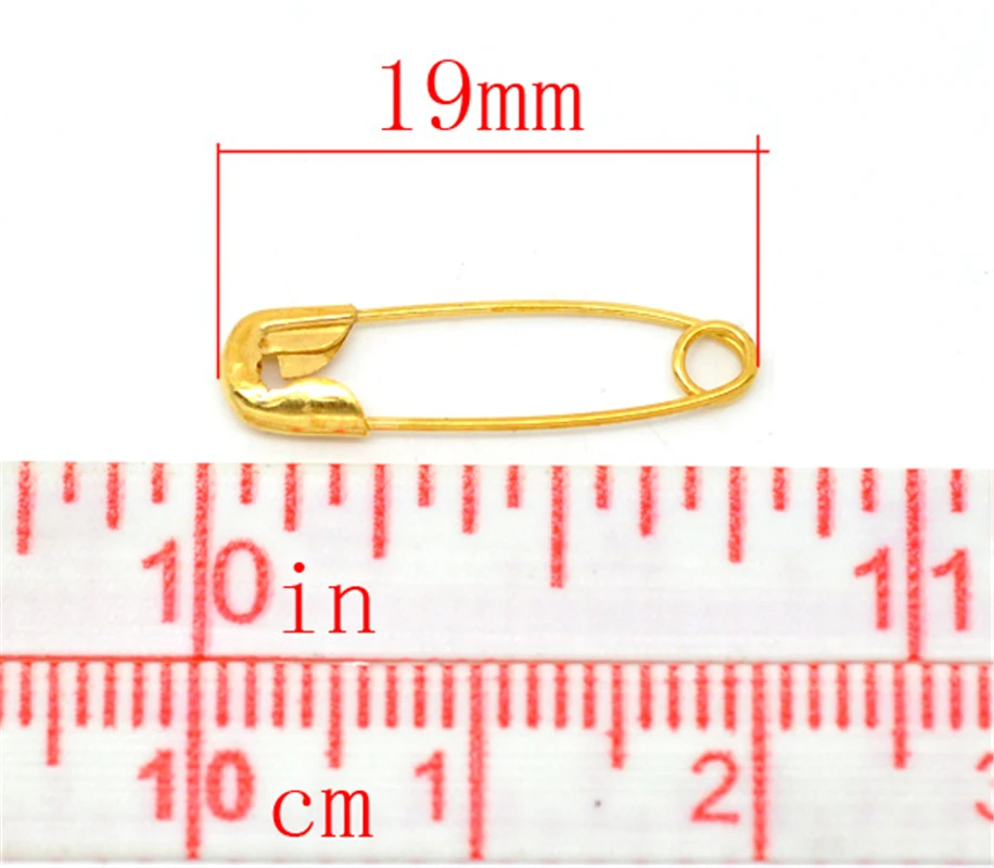 DoreenBeads 500 золотой цвет выводы Безопасности 19x5 мм (B14860) yiwu | Украшения и аксессуары