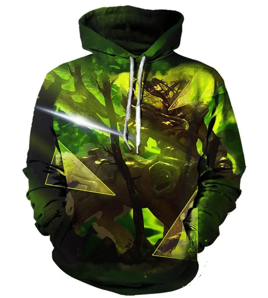 Hoodie Sweatshirt 3d Print Hoodies League of Legends Men Women Autumn Loose Thin Skull 3D Sweatshirts Mens Pullover Lovers Gift