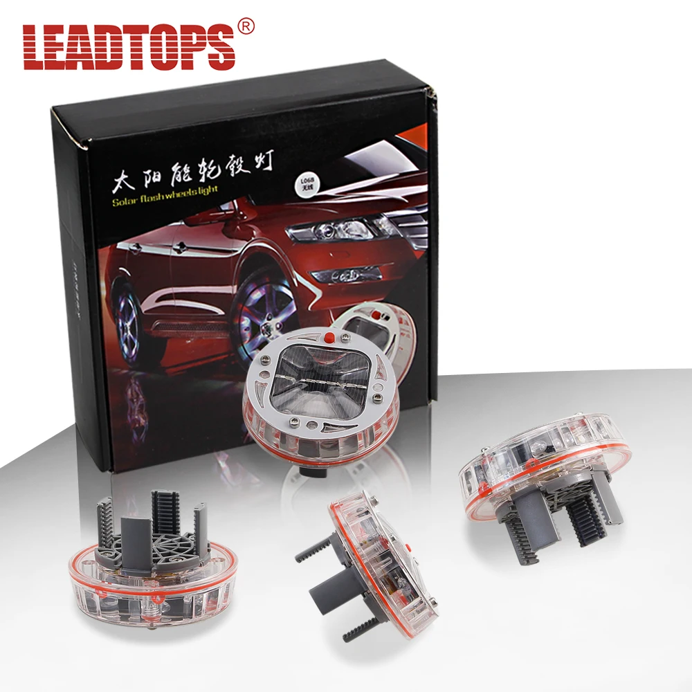 LEADTPS 4 шт. RGB автомобильная лампа-концентратор Авто Солнечная энергосберегающая Вспышка Цвет Wheer светильник Декор Украшение CJ