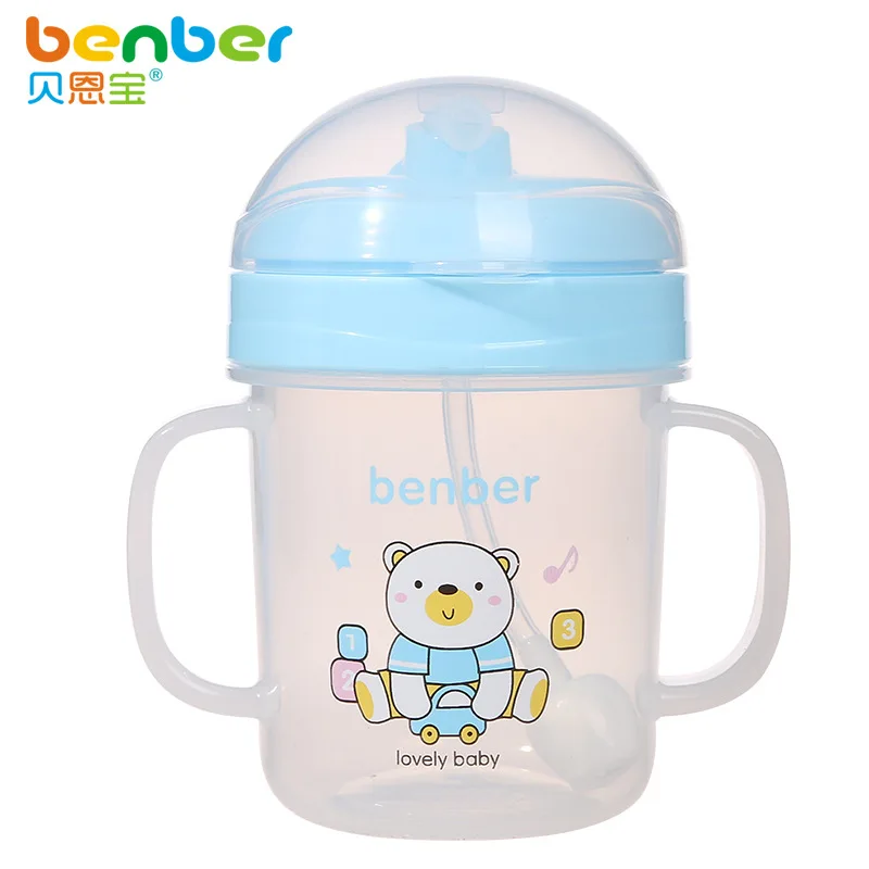 leak-proof drinking cup with a handle growing baby straw training 180ml b#t149 | Мать и ребенок