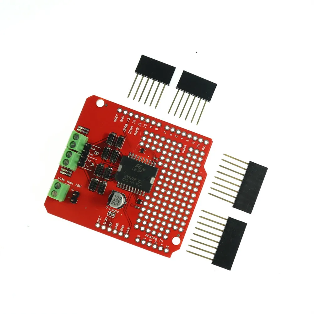 Плата драйвера KJ381 L298P для arduino uno | Электроника