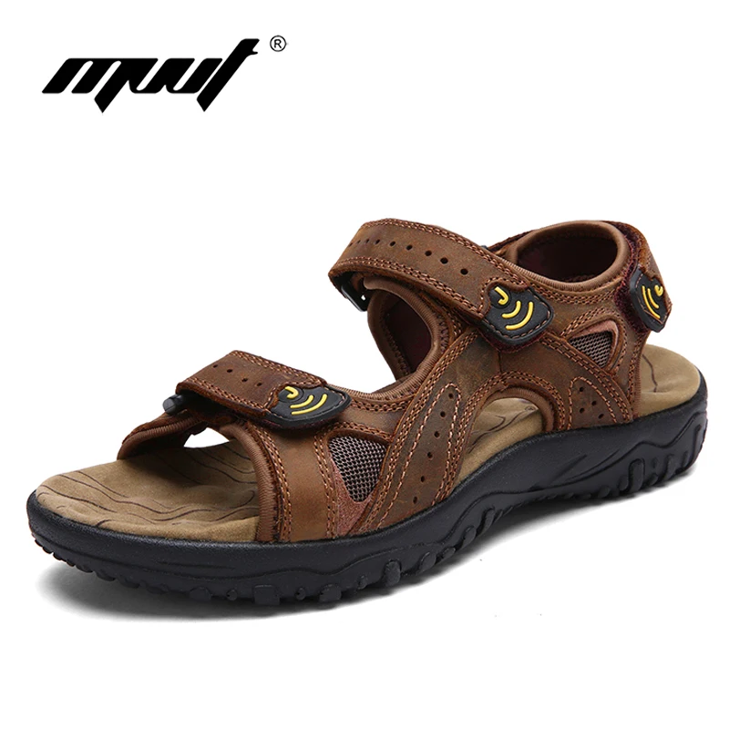 Классические мужские сандалии из натуральной коровьей кожи удобные