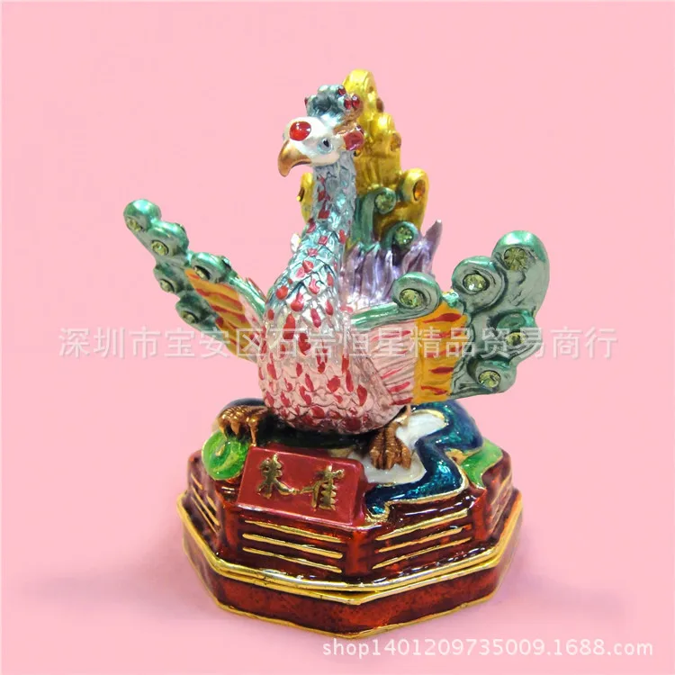 Fortune animal Suzaku metal craft gifts home furnishings pendulum fiscal mascot Feng Shui Amulets |