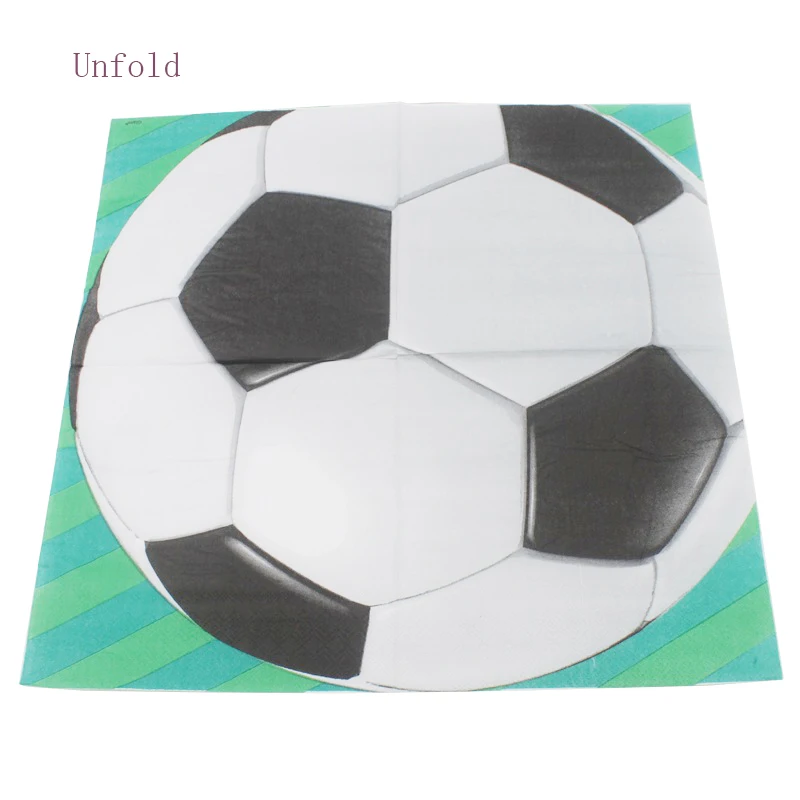 20 шт./лот бумажные салфетки с немецкой футбольной тематикой для дня рождения