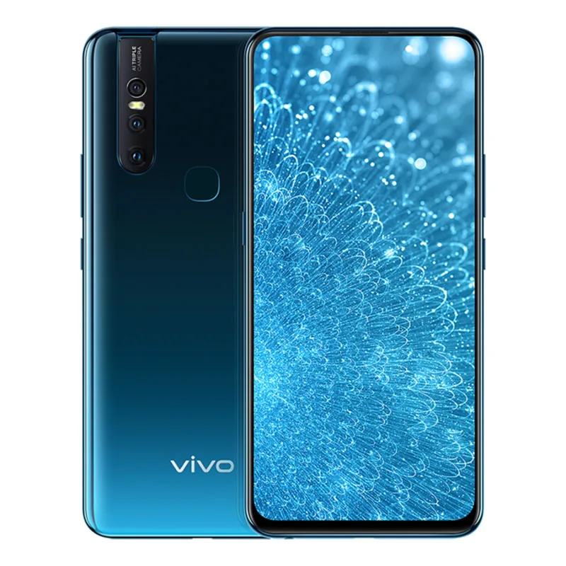 Blue Мобильный телефон Vivo S1, 6,53 дюймов, полный экран, 6 ГБ ОЗУ, 128 Гб ПЗУ, Восьмиядерный процессор Helio P70, Android 8,1, три камеры, 3940 мАч, смартфон - Цвет: Blue
