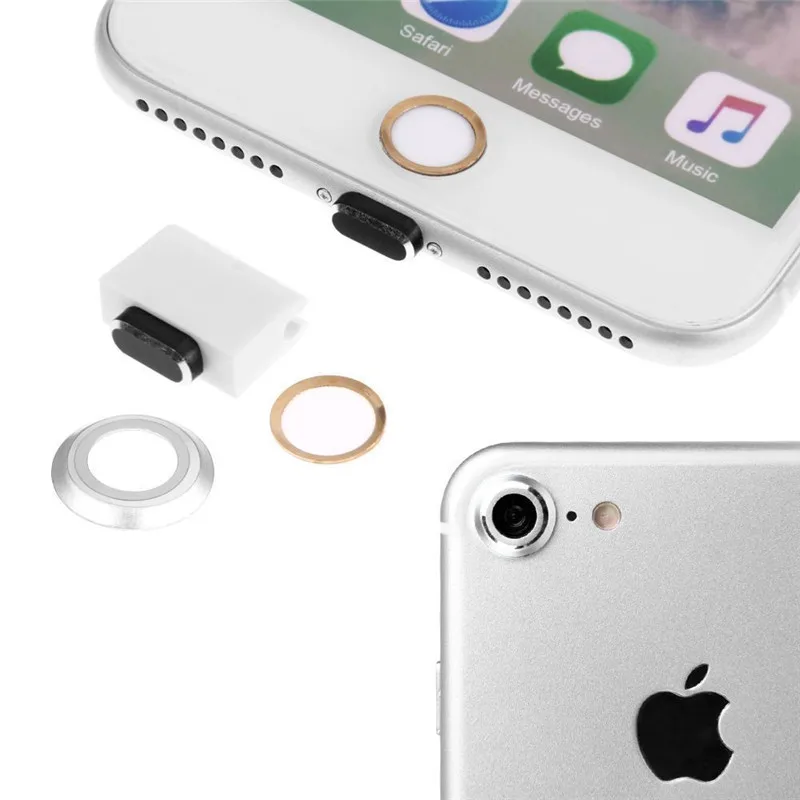 10x для Apple IPhone 7/7 Plus Главная Кнопка Стикеры и Объективы фотоаппаратов кольцо чехол