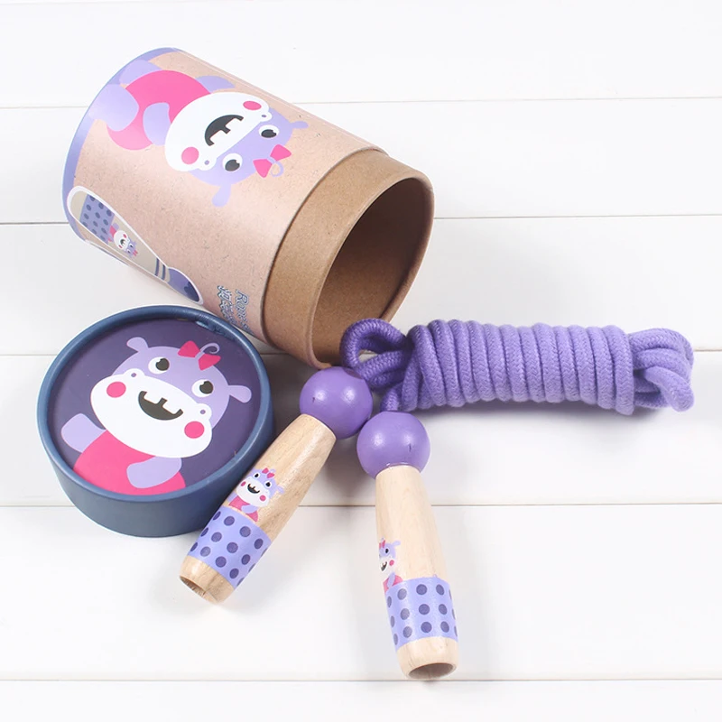 Детская игрушка на открытом воздухе детская деревянная мультяшная прыгающая