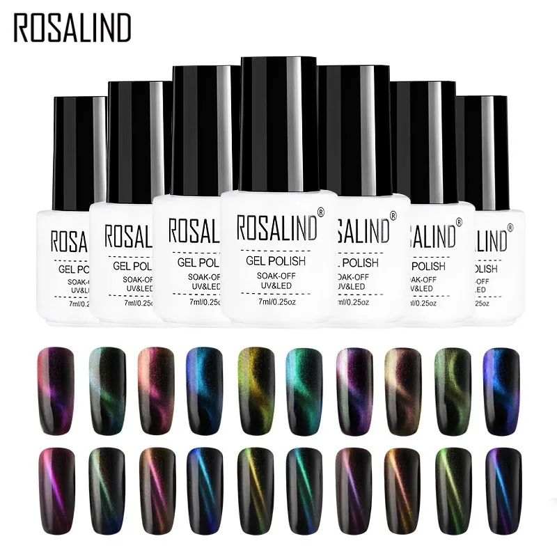 Гель лак для ногтей ROSALIND 1S Маникюр волшебное звездное небо полуперманентный УФ
