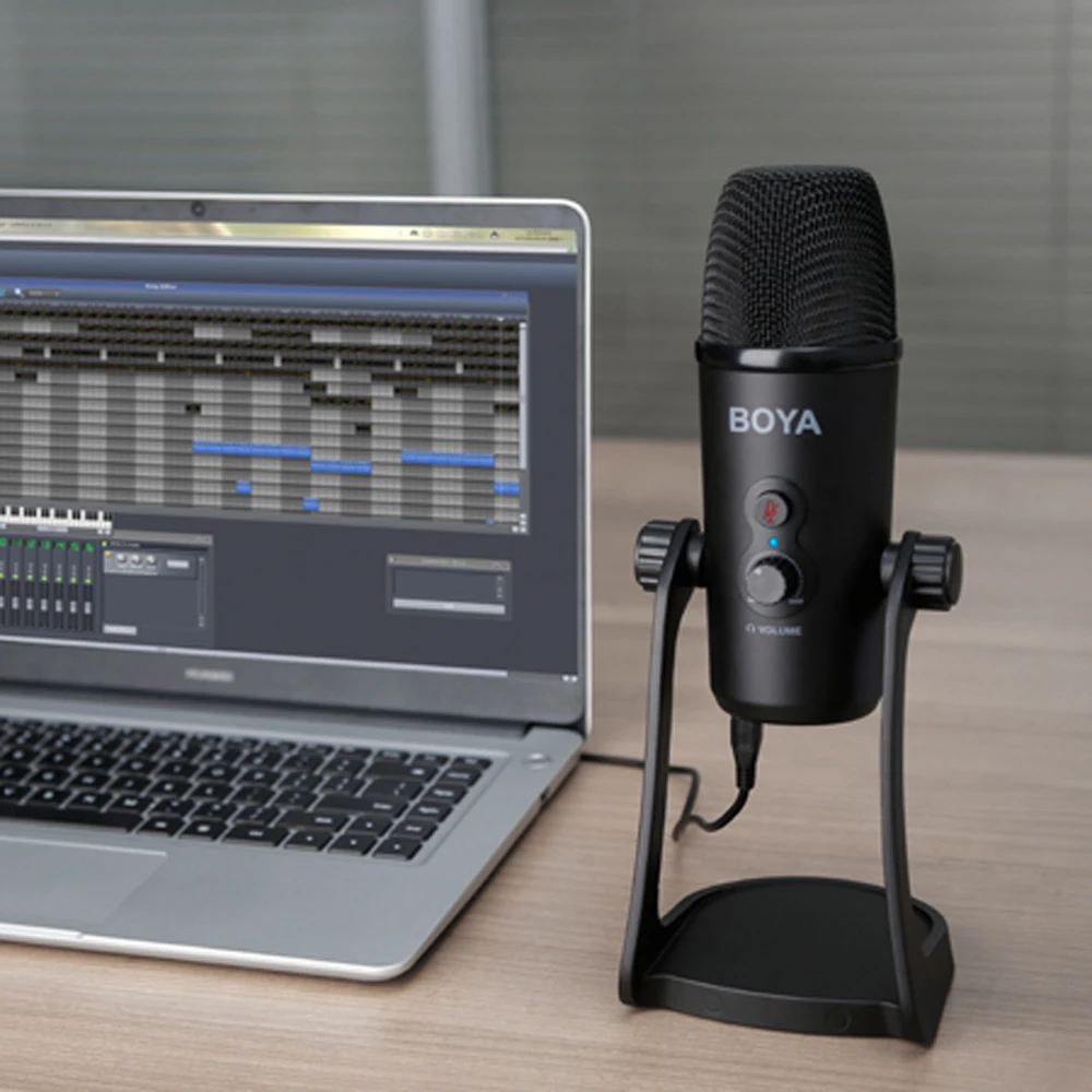 BOYA BY-PM700 USB конденсаторный микрофон для окна mac компьютера настольного ПК интервью конференции Youtube Live потокового Vlog Mic