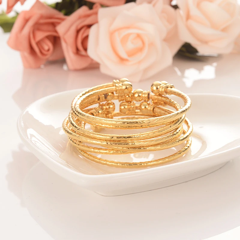 8 шт. большой Браслет манжета для мужчин и женщин из Дубая Индия|Браслеты| |