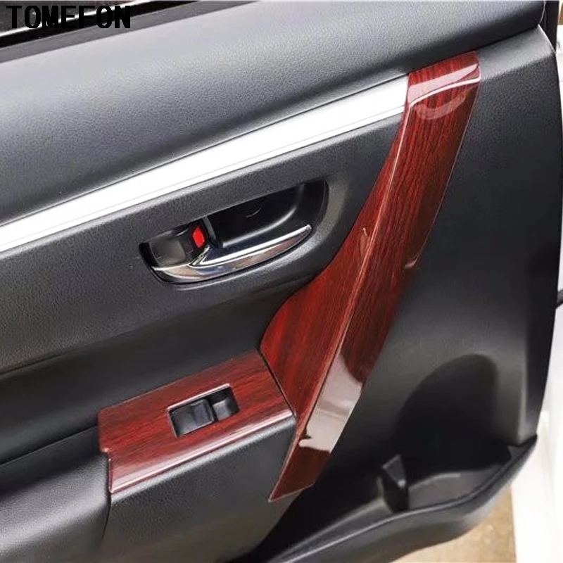 TOMEFON для Toyota Corolla 2014 2015 2017 2018 Стайлинг автомобиля краска по дереву Авто внутренние