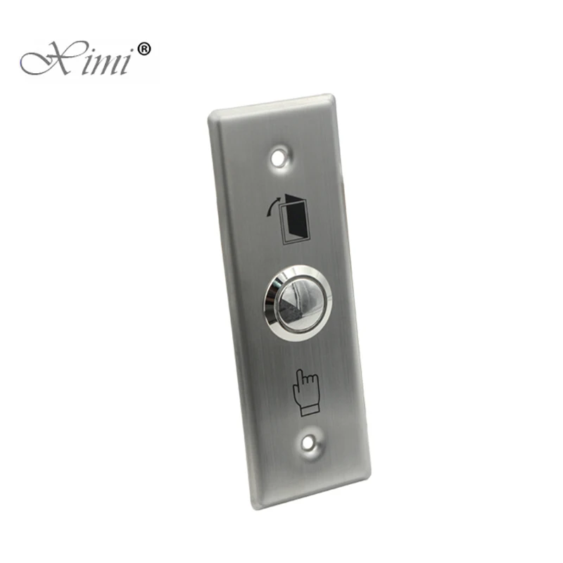 115mm Long Type Stainless Steel Metal Exit Button Exit Switch For Access Control System Push Door Open Button Door Button