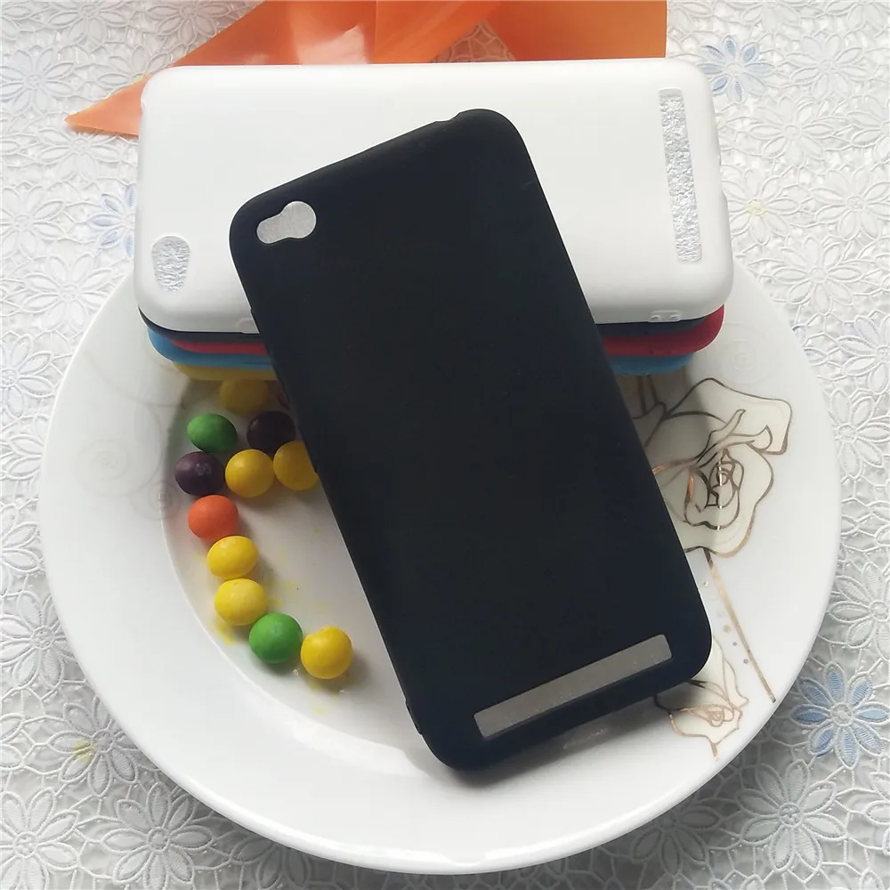 Простой однотонный чехол-накладка для Xiaomi Redmi 5A 5 A Цветной силиконовый матовый