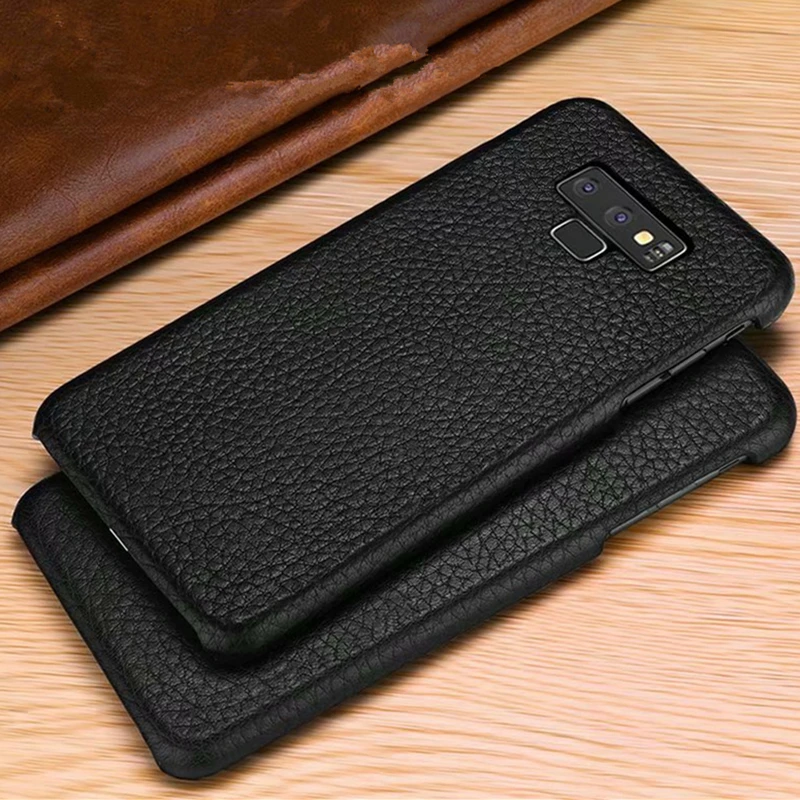 Note 9 чехол из натуральной кожи для samsung Galaxy Note 10 Pro Note 9 Note 8 s8 S9 S10 Plus чехол из натуральной кожи кожаная задняя крышка сумка