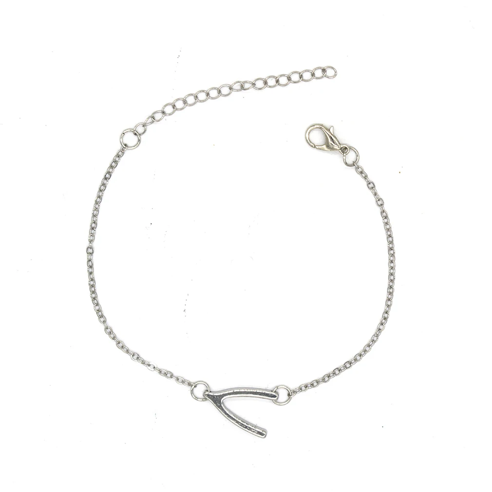 New Fashion Europe The United States Hot Charm Simple Wish Bone Temperament V-shaped Harpoon Bracelet For Woman Girls Jewelry | Украшения и