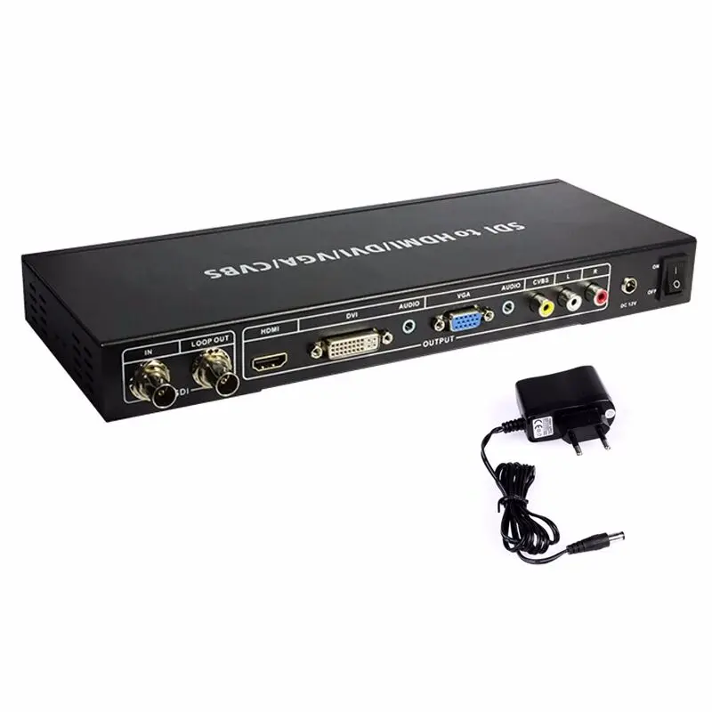 Аналоговый преобразователь SDI все SD HD 3G с выходом к HDMI DVI VGA CVBS Аудио Сплиттер
