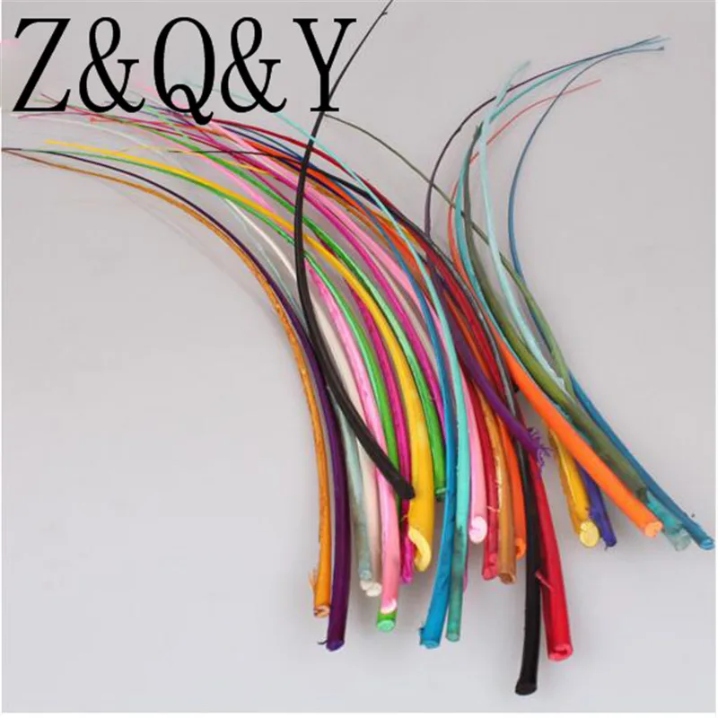 Z &amp Q Y натуральный 50 10 цветов 35-40 см (14-16 дюймов) смешанный цвет страусиное перо